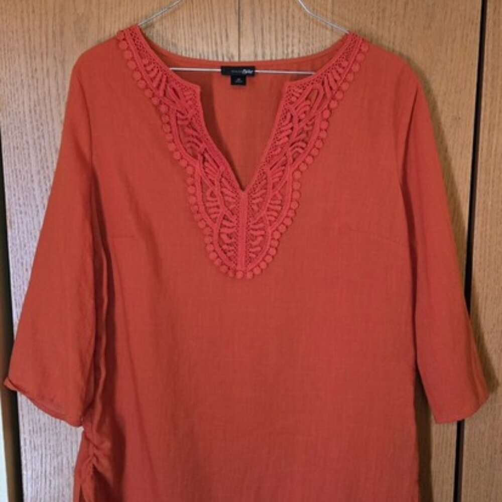 Women's East 5th Blouse Pull-over Burnt Orange Med